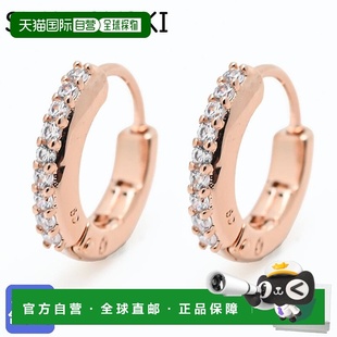 Matrix 2024AW 环状耳环透明玫瑰金女士 耳环 日本直邮SWAROVSKI