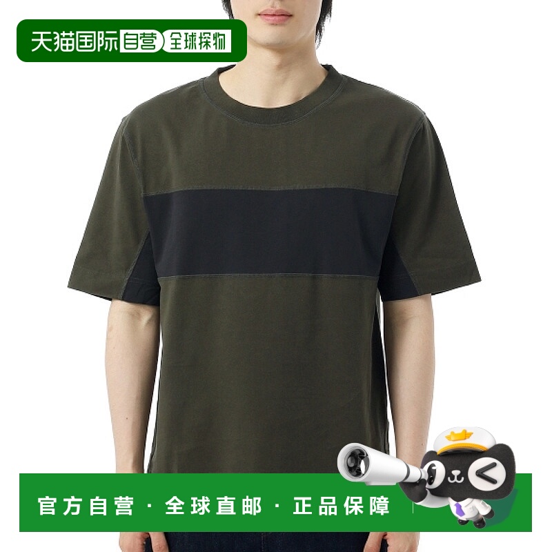 韩国直邮Margaret Howell MHL 面板 T 恤 - 阿萨姆邦/黑色 (MHSP0