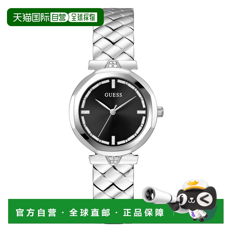 自营Guess女式谣言黑色表盘手表-黑色 美国奥莱直发