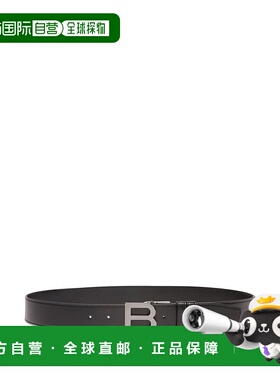 1h可退 香港直邮Bally 巴利 男士 皮带 MBB03QVT867 black黑色 舒