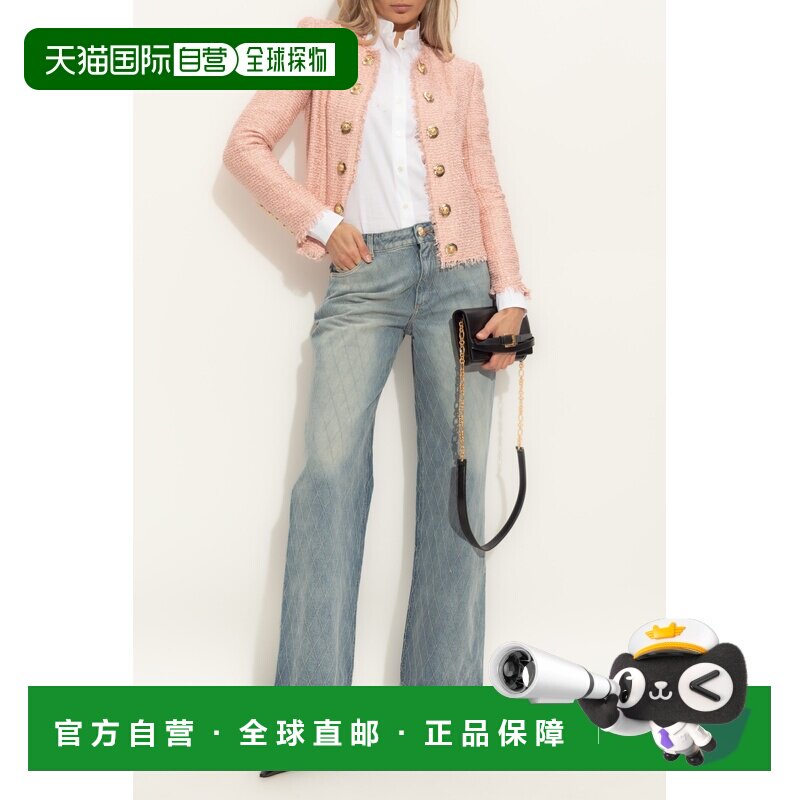 1h可退 香港直邮BALMAIN 女士西服 FF1SM508XL014CU AW2025 粉红