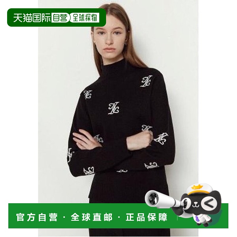 韩国直邮THE IZZAT TheiJun 女士开衩细节图案套头针织衫 IMAA1PO