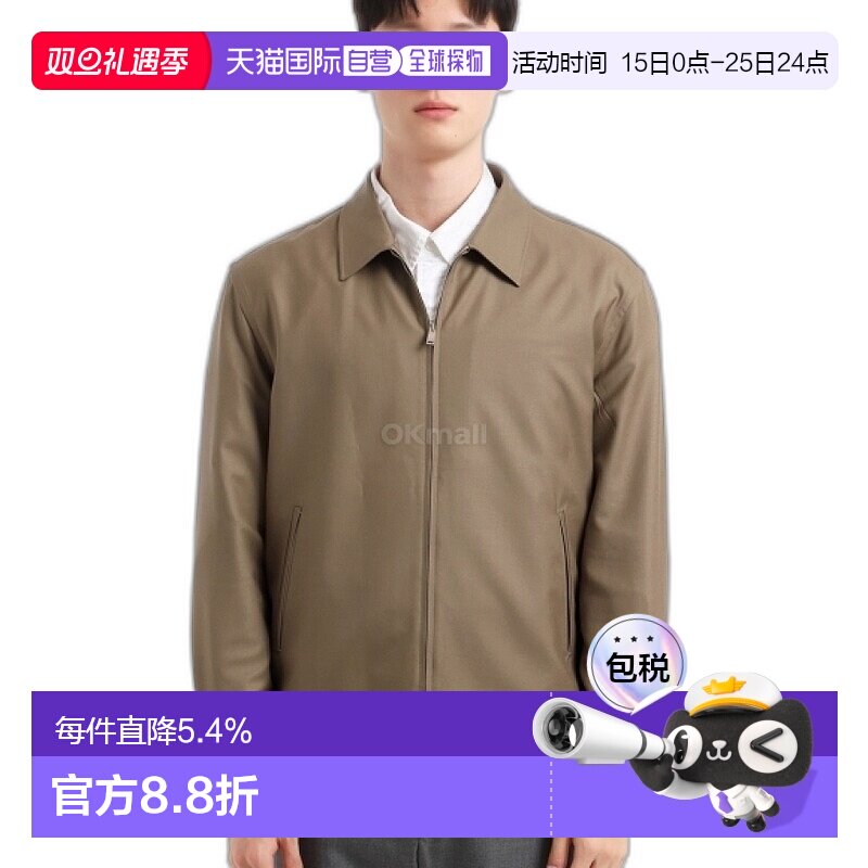 韩国直邮Ermenegildo Zegna UEV48A8 SOT42 V04 G 夹克杰尼亚羊毛