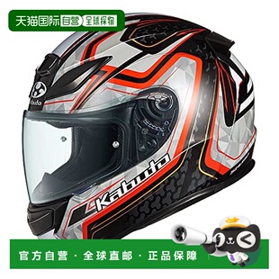 【日本直邮】Ogk Kabuto摩托头盔全脸SHUMA FROZE 黑红 M