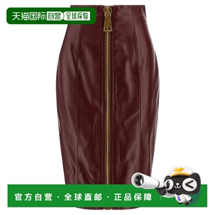 FF0LC266LD633AR中裙深棕色 AW2025 香港直邮BALMAIN 女士半身裙