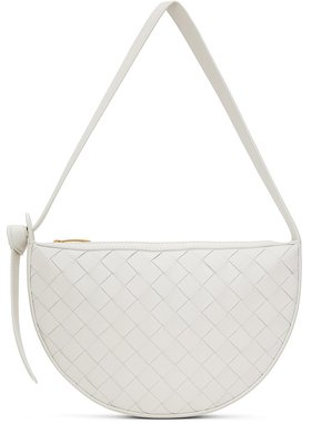 bottegaveneta葆蝶家女士白色迷你单肩包