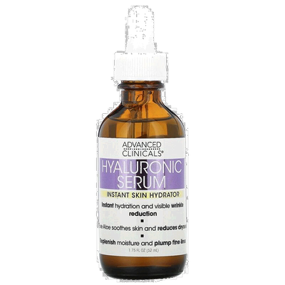 香港直邮Advanced Clinicals,透明质酸精华，即刻为皮肤补水正品