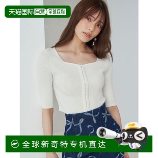 1h可退 女士不規(guī)則下擺修身 針織衫 002532600 日本直郵MERCURYDUO