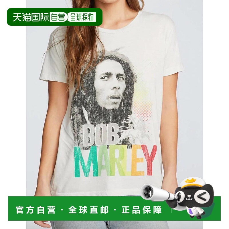 自营 chaserBob Marley Rasta 白色 T 恤 - 白色 美国奥莱直发