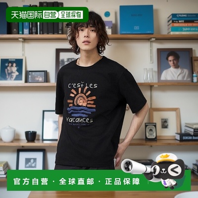 韩国直邮MIMTHEWARDROBE男士T恤MW241HT2BK SUNRISE GRAPHIC T-SH