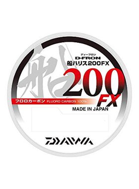 日本直邮达亿瓦Daiwa 船HARISU 200FX碳氟钓鱼线5号 200m自然色