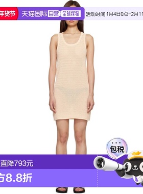 1h可退 香港直邮潮奢 ANINE BING 女士 灰白色 Arie 连衣裙 A0212