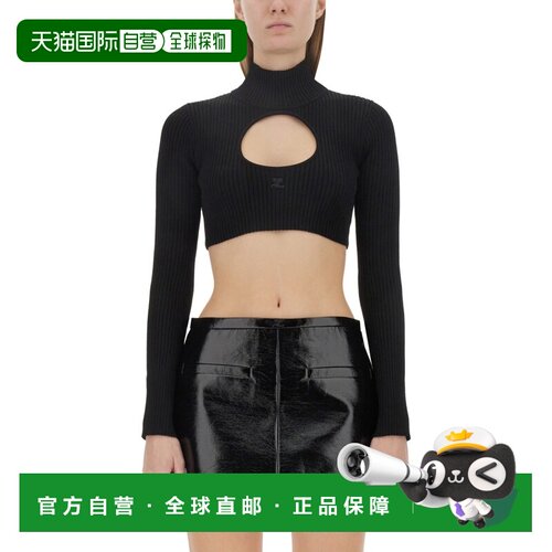 1h可退 香港直邮COURREGES 女士针织衫 423MPU122F