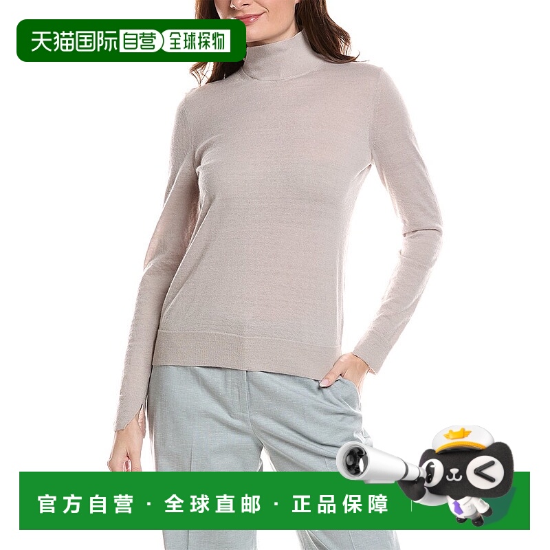 自营Lafayette 148 New York Side Split Stand Collar Mohair &