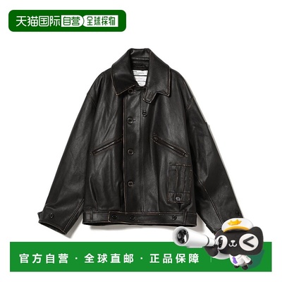 1h可退 日本直邮DAIRIKU 男装 山羊皮 皮革风格 复古军风MK3夹克