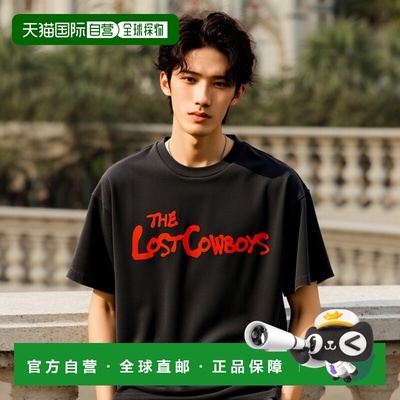 1h可退 日本直邮LASTMAN 男女同款复古喷漆字母印花短袖T恤  251L