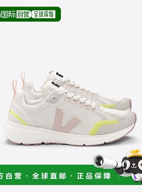 自营欧洲直邮VEJA CONDOR 2系列荧光黄/白色再生聚酯纤维V标识跑