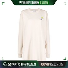 WHITE 香港直邮OFF OWDB098S21JER 女士奶油色花卉箭头毛衣连衣裙