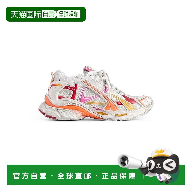 欧洲直邮BALENCIAGA（2025）男士跑步鞋（白色/橙色/粉色/红色）