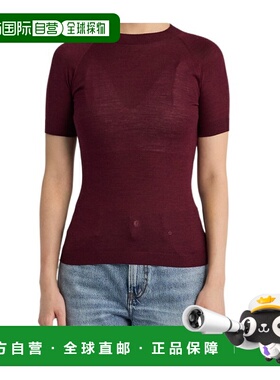 香港直邮Alaia 圆领短袖T恤 AA9H1271M894B针织衫