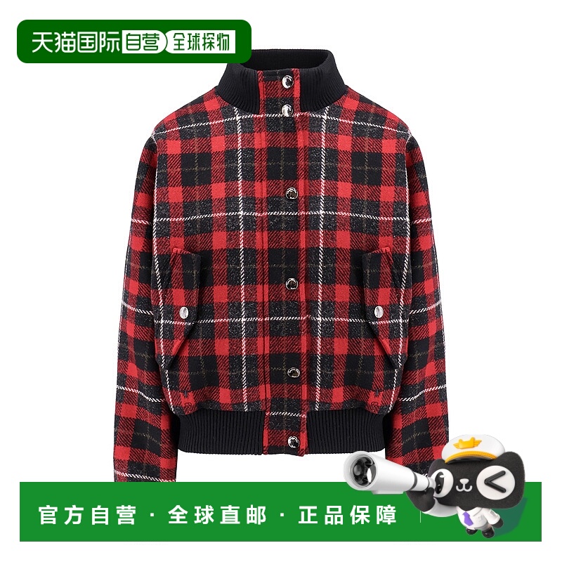 香港直邮DIOR 迪奥 女士 Christian 格紋飛行員夾克 511C49A1618