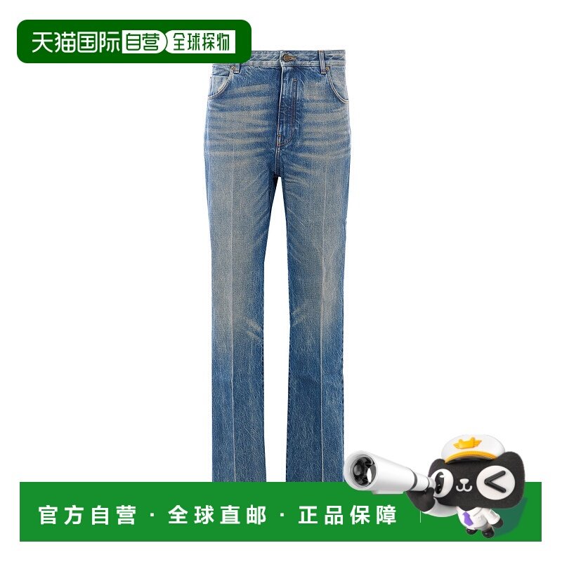 香港直邮BALMAIN 男士牛仔裤 直筒裤MI120DG106AW