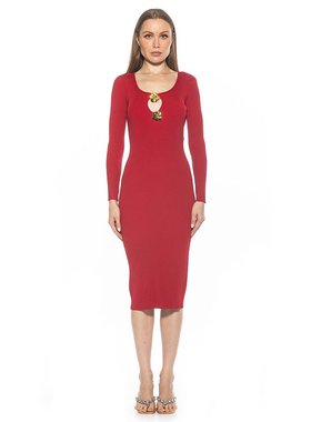 alexia admor【美国奥莱】直发 Tia 连衣裙 - 红色