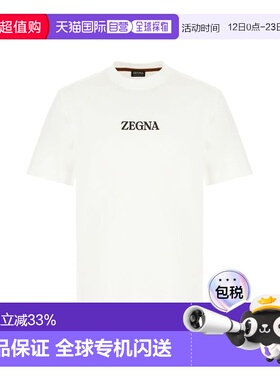 1h可退 香港直邮zegna 杰尼亚 男士 T恤 A777E7364N01 white白色