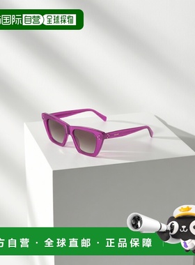 香港直发CELINE思琳女士紫色猫眼徽标太阳镜简约休闲4S187CPLB.