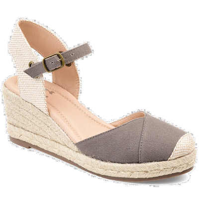 自营 Journee Collection 女式 Tru 舒适泡沫宽幅 Ashlyn 坡跟鞋