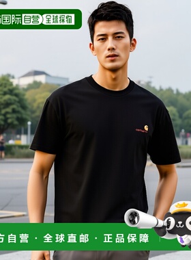 香港直邮CARHARTT WIP 男士T恤 I02995689XX AW2025 黑色 'Americ