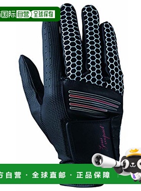 【日本直邮】Kasco高尔夫手套男士手背伸缩号好黑色21cmZI-1926R