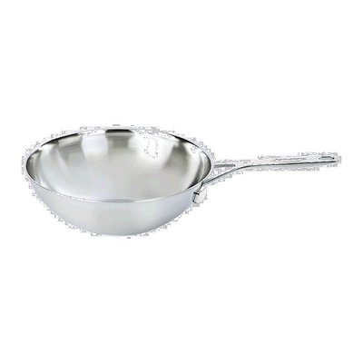 自营 Demeyere Industry 5 层 5 夸脱不锈钢平底炒锅 - 不锈钢 5