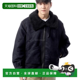 韩国直邮Engineered Garments B3 夹克 A - 黑色涤纶仿麂皮 (24F1