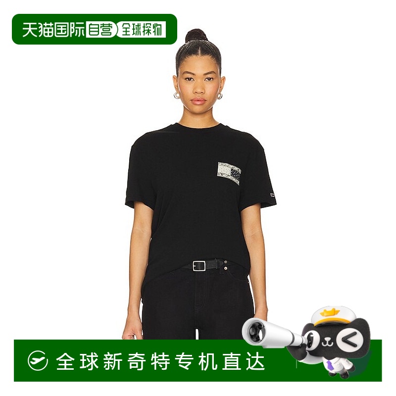 1h可退 香港直邮Tommy Hilfiger 汤米 希尔费格 女士 佩斯利小旗T