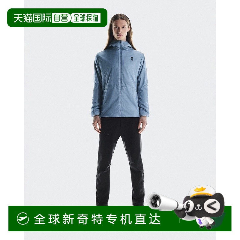 欧洲直邮On昂跑 Trek系列男士钱布雷蓝聚酰胺可调节风帽夹克外套