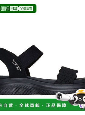 日本直邮【日本直邮】Skechers/斯凯奇女款时尚凉拖119976-BBK