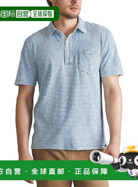 自营 Faherty Sunwashed靛蓝马球衫-蓝色 美国奥莱直发