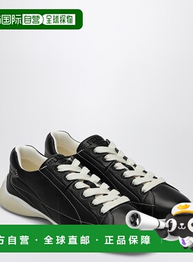 香港直邮Prada 普拉达 女士 黑色软羊皮运动鞋 1E942N025038F0632