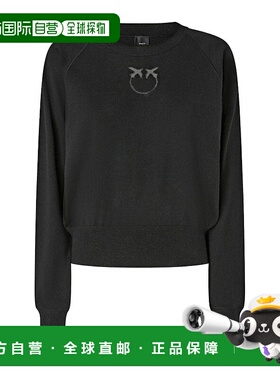 香港直邮PINKO 女士卫衣 105417A18MZ99 AW2025 黑色 Crewneck Sw