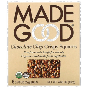 香港直邮MadeGood,Crispy Squares，巧克力碎，6 根，每根 0.78 2