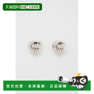 1h可退 日本直邮rienda 女士立体重叠设计圆形耳钉 110IS9563421