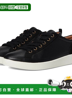 自营Vionic Winny Sneakers Women's Black Leather Lace Up Comf