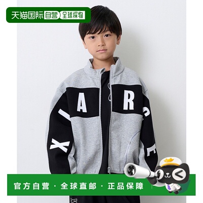 1h可退 日本直邮XLARGE KIDS儿童宽松半拉链连帽衫 大logo设计 94