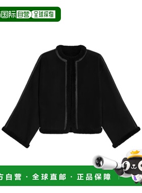 1h可退 香港直邮Celine 长袖皮夹克 RV14A895L.