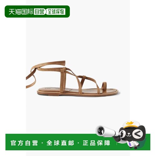 香港直邮MANOLO BLAHNIK 莫罗 伯拉尼克 女士 Primathi 绑带绒面