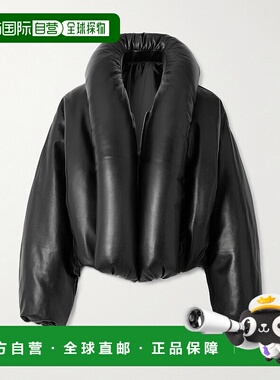 香港直邮Alaia 女士 带里衬皮革短夹克 AA9V1163L024B