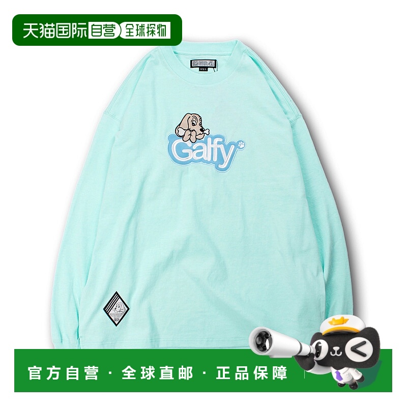 1h可退 日本直邮GALFY 男女同款 R.I.P. 艺术印花长袖T恤 宽松落