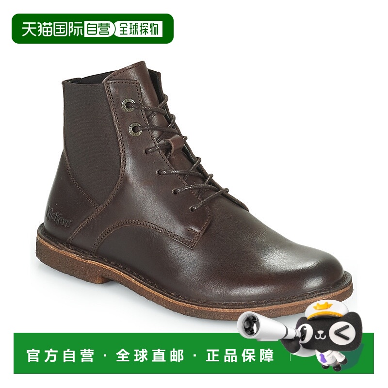 欧洲直邮Kickers 女士 靴子 TITI棕色正品时尚保暖轻便外穿高级感