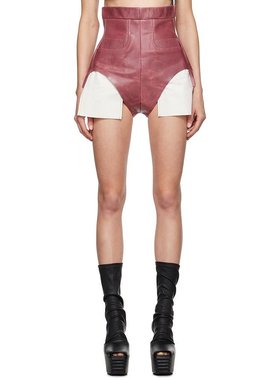 Rick Owens|粉色 Porterville Dirt Cutoffs 皮短裤